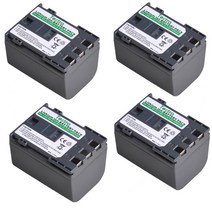 2400mAh 7.4V BP-2L14 카메라 배터리 + 캐논 ZR960 HG10 DC310, 05 4 Battery
