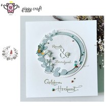 모양 틀 다이컷 piggy craft 금속 절단 금형 잎 과일 원 화환 스크랩북 종이 공예 칼 금형 블레이드 펀치 스텐실, e-96