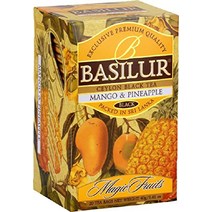 바실루르 망고 파인애플 티 실론 홍차 20ct 호일 봉투, 1팩