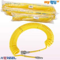 코릴 우레탄 코일에어호스 외경 10mm 10M (커플러장착형)
