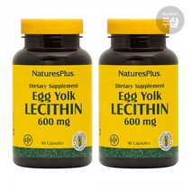 네이처스플러스 난황 레시틴 난유 난황유 노른자 Egg Yolk Lecithin 90정(2통), 2개, 90정