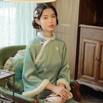 빈티지 민트 미디 원피스 결혼식 사진 연두색 휴양지 녹색 코디 드레스 여성 그린