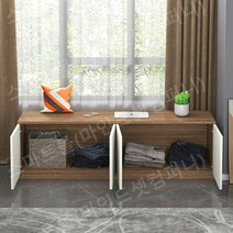 벤치형책장 문있는 다용도 거실원목 가벽 아씨방, 12.L