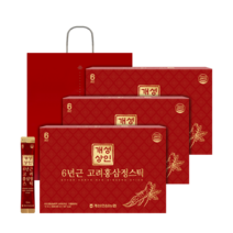개성상인 6년근 고려홍삼정 스틱 30포 + 쇼핑백, 10ml, 3세트
