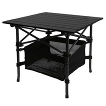 감성 캠핑 코스트코 롤테이블 접이식 식탁 수납망 차박 준비물, 70x70x70