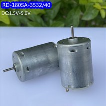 DC 기어 모터 RD-180SA-3532 DC 모터 21mm 라운드 1.5V 3V 3.7V 5V 28500RPM 고속 대형 토크 DIY 전기 장난, 한개옵션0