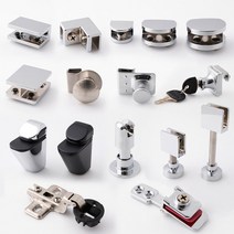 유리브라켓 다보 유리 선반 부스발 욕실 샤워부스 받침대 파티션부속 모음, A-06.H자 연결브라켓