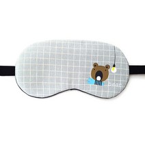 런웨이브 애니멀 찜질 수면안대 베어 + 냉온찜질팩, 1개, 1개입