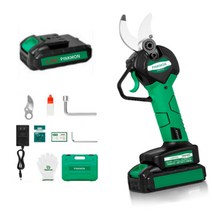 독일 전동가위 충전 무선 전동 전지 가위 조경 원예 꽃 과일 나무 가지치기, 전문가형 풀세트(1.5AH배터리 1개)