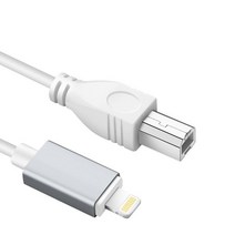 오인페 MeloAudio 1.5m OTG 케이블 전기 악기 용 번개- B 오디오 인터페이스 남성-남성 USB 어댑터 피아노 드럼, 협력사, 번개