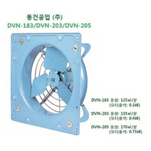 유압식 환풍기 DVN-183 단상 220V, DVN-203 3상 220/380V