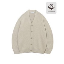 커스텀어클락 면100소프트 베이직 가디건 오트밀 COOSCD001오트밀 SOFT CARDIGAN