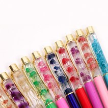 꽃 하바리움 볼펜 8color 판촉 하바플라리움 예쁜 디자인 플라워 답례선물 펜, 상세설명 참조, 하바리움 DIY 볼펜 - 퍼플