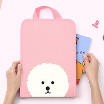 리딩펫 지퍼파일 백 지퍼화일 책가방 서류가방 문구가방 학원가방 북프렌즈가방 지퍼가방 지퍼화일 디자인문구가방, 세로형 솜이