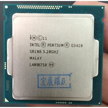 인텔 프로세서 G3420 LGA1150 22 나노 미터 듀얼 코어 100% 제대로 작동하는 데스크탑, 한개옵션0