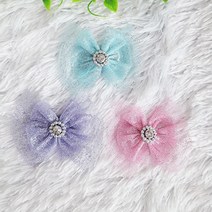 강아지핀 빗살핀 머리핀, 1개, B57 블링큐티 퍼플 플라스틱핀