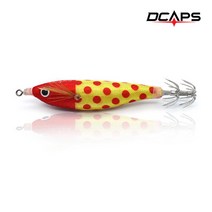 캡스 캡스 수평에기 레드땡땡이 쭈꾸미채비 문어낚시채비 갑오징어에기 한치낚시, free, 01.화이트줄무늬