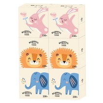 복이많은집 미니 각티슈 230매 6입, 1개, 6개입