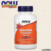 나우푸드 이노시톨 Inositol 500mg 100베지캡슐, 나우푸드 Inositol  500mg 100베지캡슐, 1개, 100개