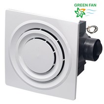 그린팬KV15D 욕실용 시로코팬 댐퍼 환풍기 대형 79454ea, 쿠팡2 본상품선택, 쿠팡2 본상품선택