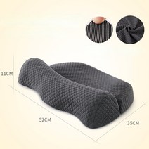 코골이 방지 베개 옆으로자는베개 거북목 일자목 경추목 베개 인체 공학적 정형 베개 느린 리바운드 메모리, 06 C Grey_01 52x35x11