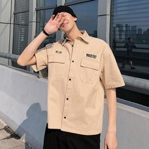 오버핏 남방 줄무늬 남자남방 신상셔츠 루즈 정장