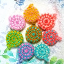 [내꿈나리]핸드메이드 컬러 수세미, ⑧화이트+연핑크