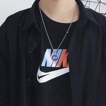 트렌디한 번개 목걸이 덩굴 원호 개성 힙합 힙합 길거리 인터넷 레드 청년 티타늄 스틸 남녀 커플 펜던트