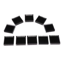 10pcs 칩 라디에이터 알루미늄 싱크, 설명, 블랙, 설명