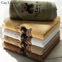 코튼 기라로쉬 베어 호텔수건 140g 5장 고급타월, GL)140g_베어_카키 5장