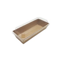 [직] 직사각 샌드위치 트레이 DRP-16 크라프트 박스/500세트 (뚜껑포함 세트발송)