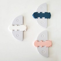 [KT알파쇼핑]창문 열림 차단 안전 잠금 장치 베란다 샷시 도어, 남색(3개입)