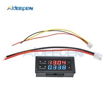 M4430 미니 디지털 전압계 전류계 DC 100V 10A 패널 앰프 볼트 측정기 테스터 감지기 듀얼 LED 디스플레이, 01 10A_02 0-200V