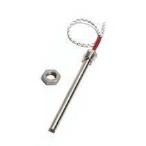 샤워기 부품 12100mm 크기 m1616mm 침지 카트리지 히터 관형 히터 12v24v 50w100w150w200w300w 201sus 가열 요소 너트, 12V, 300W 12x100mmDxL, 1-사진으로