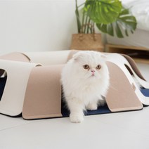 [가또페로] 지그재그 삼각터널 고양이 숨숨터널 숨숨집 하우스 장난감, 믹스 2pcs