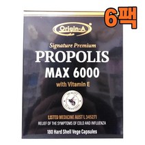 (호주직구) 오리진에이 프로폴리스 맥스 6000mg 180캡슐, 6팩