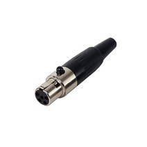 핀마이크 무선마이크 미니 XLR 커넥터 용 아연 합금 금 도금 구리 핀 3 4 5 코어 항공 마이크, [05] Mini5 core feamale