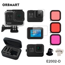 스테디 캠 카메라 봉 모노포드 삼발이 ORBMART6M 방수 하우징 히어로 8 블, 06 E2002-D