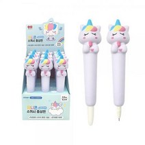 유니콘 스퀴시 중성펜(12개) 문구용품 모나미 볼펜 볼펜세트 펜세트 선풍기 미니선풍기 핸디형선풍기 목걸이선풍기, 상세페이지 참조, 단품