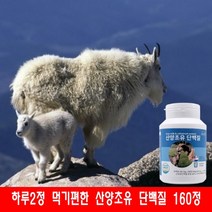 노인 여성 근육강화 100% 네덜란드 산양유 초유 단백질 160정, 1통