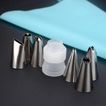 제과 제빵 홈 베이킹 케이크 베이커리 빵 데코레이션 생크림 휘핑 크림 짤 주머니 깍지 6종 세트 M10795, 본상품