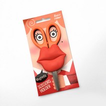 에버라인 유니크 디자인 마그네틱 홀더 가위, 로즈레드