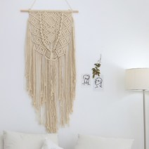 와이제이컴퍼니 벽장식 월행잉 태피스트리 벽꾸미기 행잉플랜트, 7190 보헤미안 마크라메 월행잉