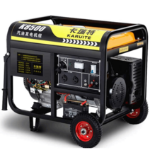 화력 자가 소형 직류 가솔린 경유 캠핑 발전기 용접, 3500W 수동 가솔린 220V 연소고급형