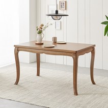 라로퍼니처 라임 1300 고무나무 원목 4인 식탁 세트, 테이블_단품