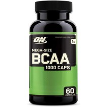 옵티멈 뉴트리션 메가 사이즈 BCAA 1000 캡스 60 캡슐, 1개, 기본