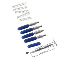 페이퍼커터 재단기 라운더 책절단기 커팅기 커터 graphtec cb15u 비닐 용 5pcs 30 ° 45 ° 60 ° 절단 비닐 플로터 블레이드, 60도