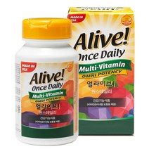 코스트코 얼라이브 원스데일리 멀티 종합 비타민 ALIVE 100정 영양제 조보아 비타민