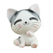 [kirahosi]딥시크 귀여운 캐릭터 고양이 저금통, 1개, 보여진 바와 같이