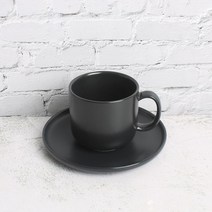 리자인 블랙 무광 노바 커피잔 230ml